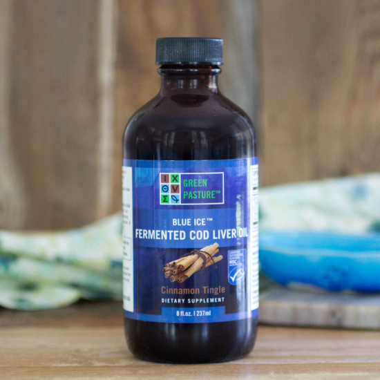 Blue Ice Fermented Cod Liver Oil 8 Oz Pastured Farm Food Club